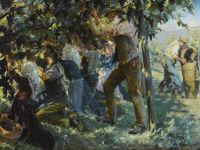 Triepcke Kroyer Alfven Marie Wine Harvest In Tyrol 1901 canvas print