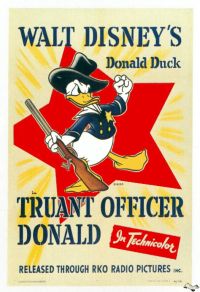 Officier de l'école buissonnière Donald 1941 Movie Poster