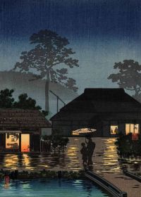 Tsuchiya Koitsu Aka Long Spell Of Rain canvas print
