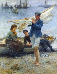 Tuke Henry Scott Return From Fishing 1907