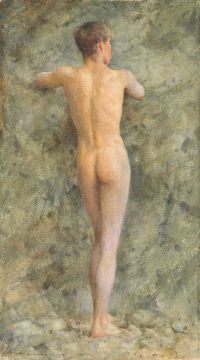 Tuke Henry Scott Study Of A Male Nude 1914