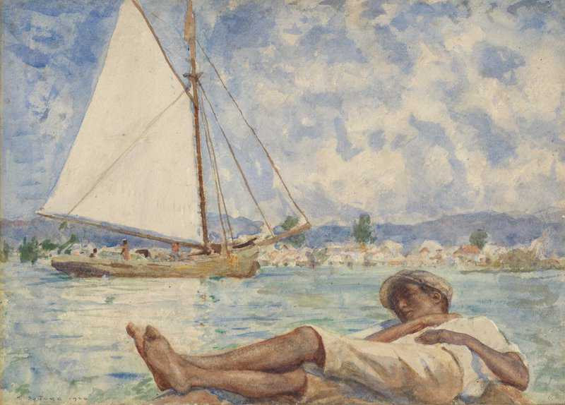 Tuke Henry Scott Sunny Hours In Jamaica 1924 canvas print