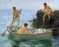 Tuke Henry Scott The Bathing Cove 1912