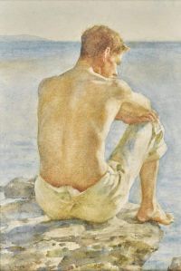 Tuke Henry Scott Watching The Sea 1923