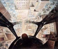 Tullio Crali Incuneandosi Nell Abitato - Plunging Into The City - 1938