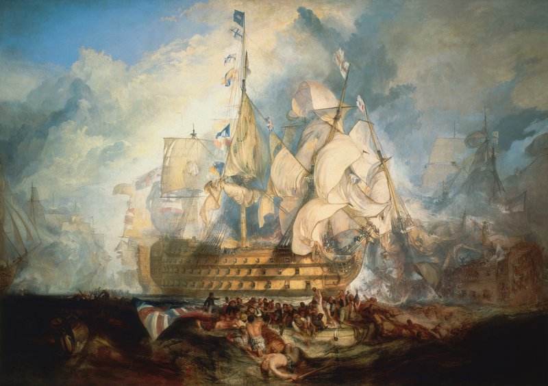 Turner The Battle Of Trafalgar canvas print