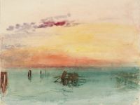 Turner Venice- Looking Across The Lagoon At Sunset 1840 canvas print