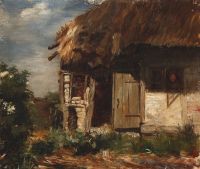 Tuxen Laurits An Old Cottage In Ostoft canvas print