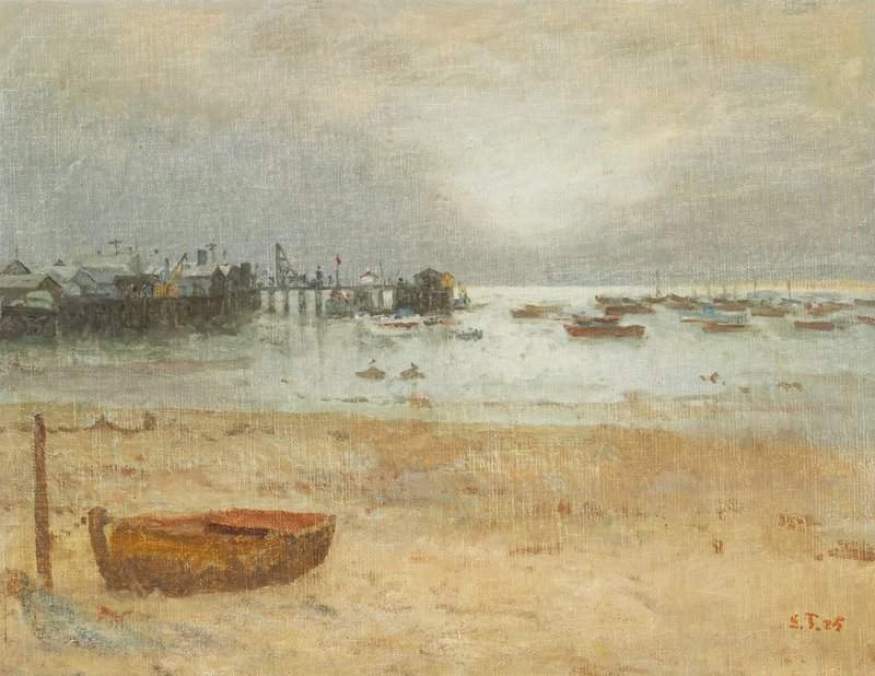 Tuxen Laurits Evening At The Port Of Monterey California 1925 canvas print
