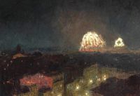 أمسية Tuxen Laurits مع الألعاب النارية في روما 1911