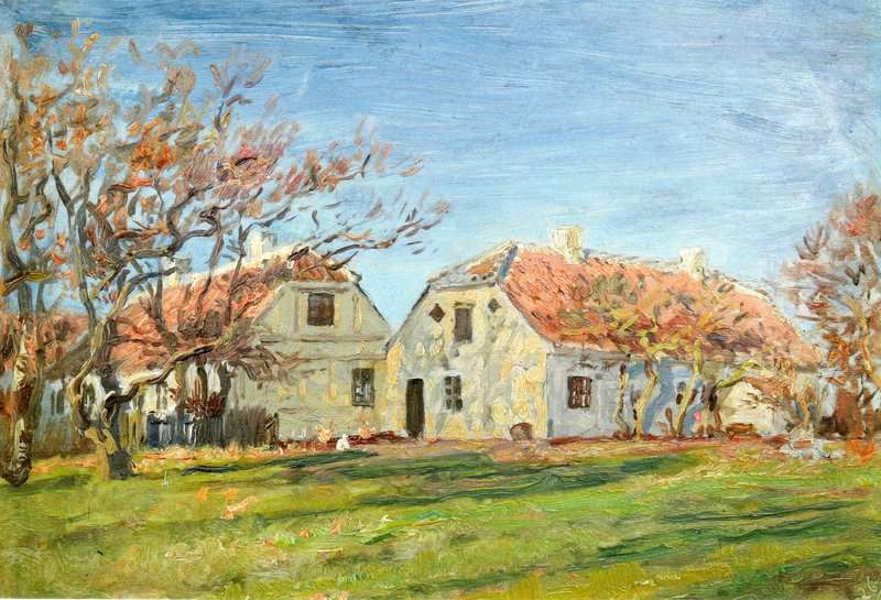 Tuxen Laurits Madam Bendsens Gard I Skagen Vesterby 1901 canvas print