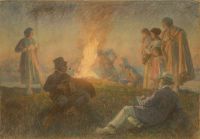 Tuxen Laurits Midsummer S Eve Bonfire canvas print