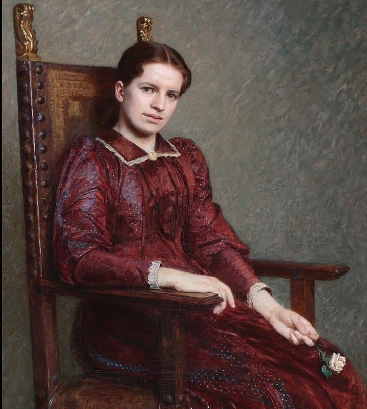 Tuxen Laurits Portrait Of A Young Lady 1893 canvas print