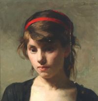 Tuxen Laurits Portrait Of A Young Woman 1877