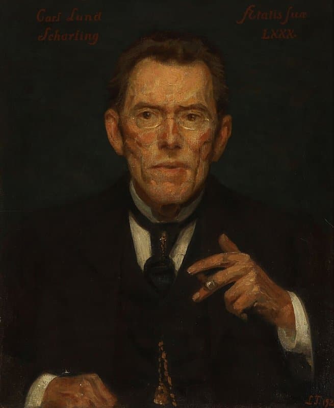 Tuxen Laurits Portrait Of Carl Lund Scharling 1840 1920 As An 80 Year Old 1920 canvas print