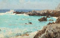 Tuxen Laurits Rocky Coast Of Capri 1897