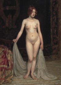 Tuxen Laurits Standing Female Nude canvas print