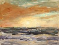 Tuxen Laurits Sunset Over Skagen Beach canvas print