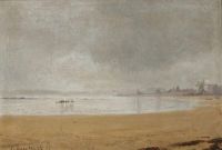 Tuxen Laurits View Of The Coast At St. Malo