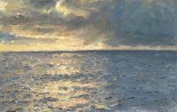 توكسين لوريتس منظر فوق البحر عند غروب الشمس 1923