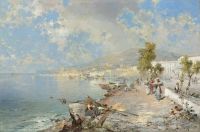 Unterberger Franz Richard A View Of The Gulf Of Naples 1893 canvas print