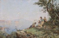 Unterberger Franz Richard Am Golf Von Neapel canvas print