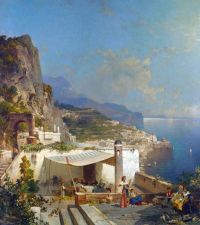 Unterberger Franz Richard Amalfi Golfo Di Salerno canvas print