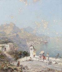 Unterberger Franz Richard The Amalfi Coast canvas print