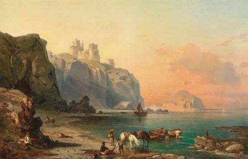 Unterberger Franz Richard The Coast Near Marsala Sicily canvas print