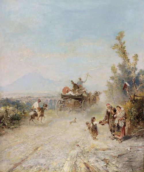 Unterberger Franz Richard The Road To Pompeii canvas print