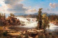 Unterberger Franz Richard Thundering Waterfall canvas print