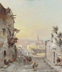 Unterberger Franz Richard View Of Syracuse Sicily canvas print