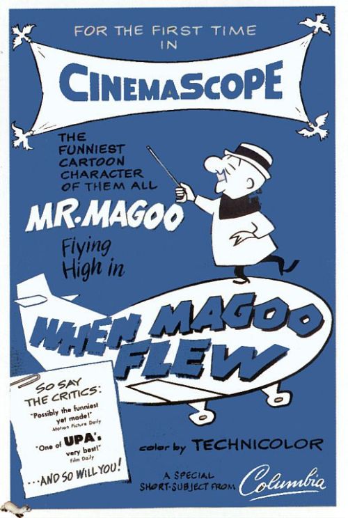 Upa When Magoo Flew 1955 Movie Poster canvas print