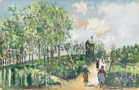Utrillo Maurice Chemin Du Moulin Sannois canvas print