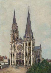 Utrillo Maurice La Cathedrale De Chartres Ca. 1912 14