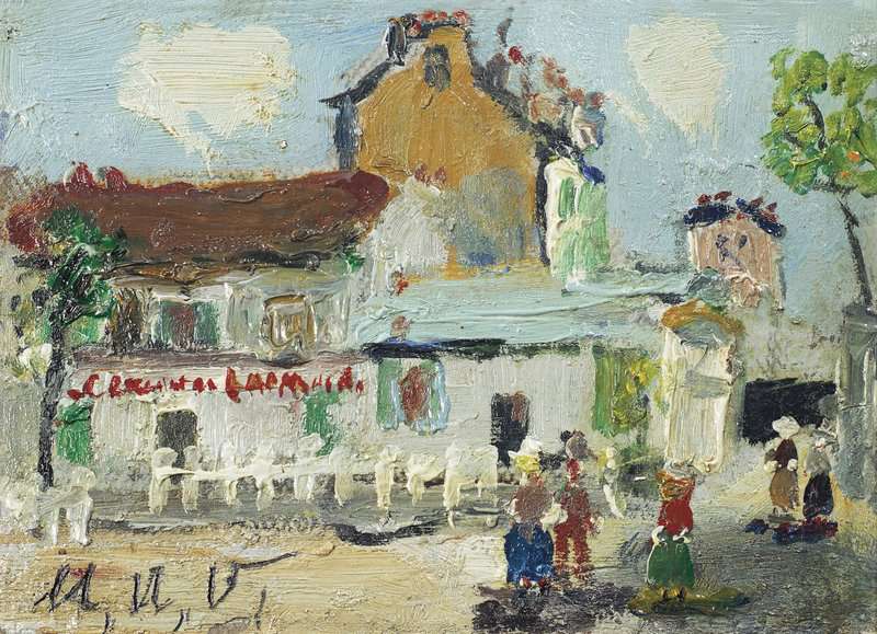 Utrillo Maurice Le Lapin Agile A Montmartre Ca. 1940 canvas print