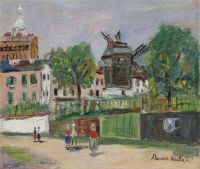 Utrillo Maurice Le Moulin De La Galette A Montmartre 1939 canvas print