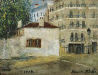 Utrillo Maurice Maison De Berlioz Montmartre 1914