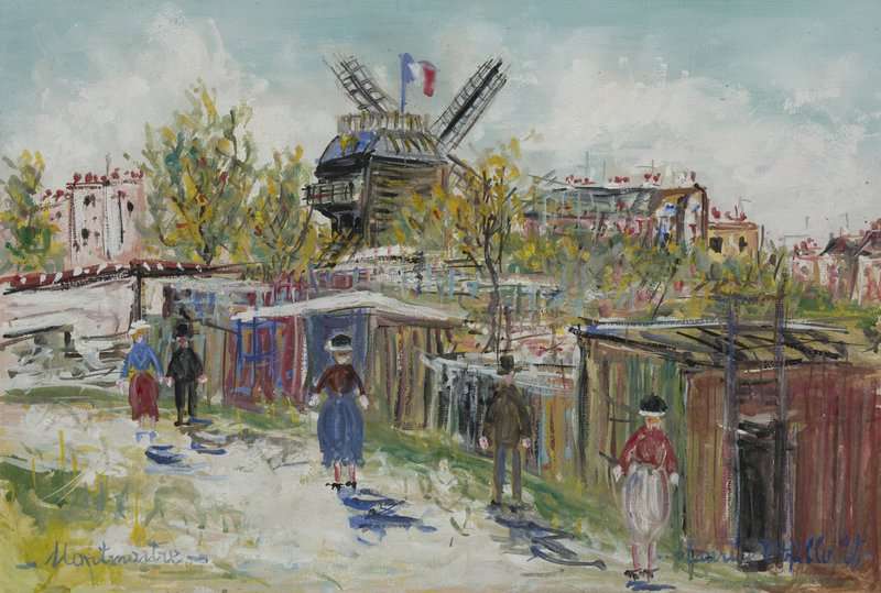 Utrillo Maurice Montmartre Moulin A La Galette canvas print