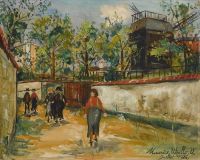 Utrillo Maurice Moulin De La Galette Montmartre 1926