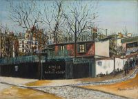 Utrillo Maurice Remise De Voitures D Enfants Rue Des Saules A Montmartre Ca. 1922 24 canvas print