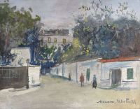 Utrillo Maurice Rue A Montmartre Ca. 1919 canvas print