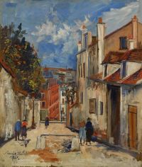 Utrillo Maurice Rue Du Mont Cenis A Montmartre 1923 canvas print