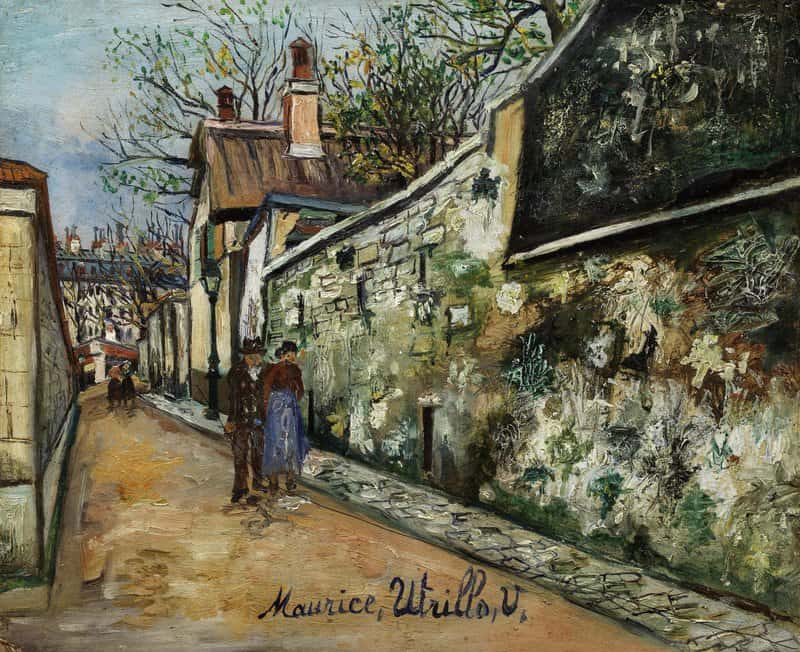 Utrillo Maurice Rue Saint Vincent A Montmartre Ca. 1922 canvas print