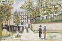 Utrillo Maurice Sacre Coeur De Montmartre Et Square Saint Pierre 1938