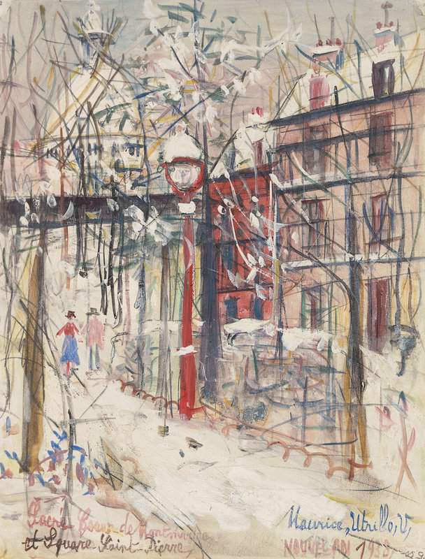 Utrillo Maurice Sacre Coeur De Montmartre Et Square Saint Pierre 1938 1 canvas print