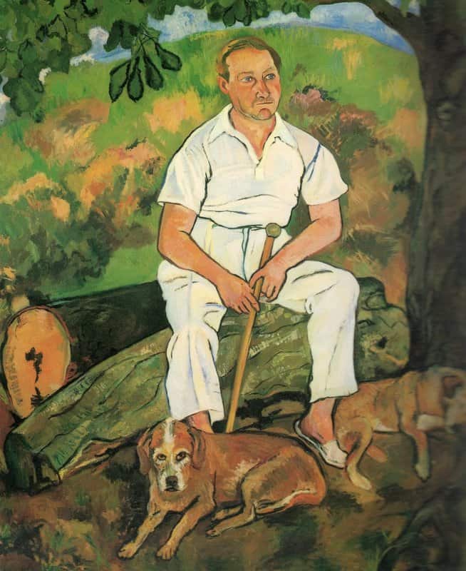 Valadon Suzanne Andre Utter And His Dogs canvas print
