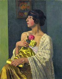 Vallotton Felix La Femme Aux Roses 1919 canvas print
