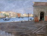 Vallotton Felix Venecia L Ancienne Douane Et Le Grand Canal Ca. 1902