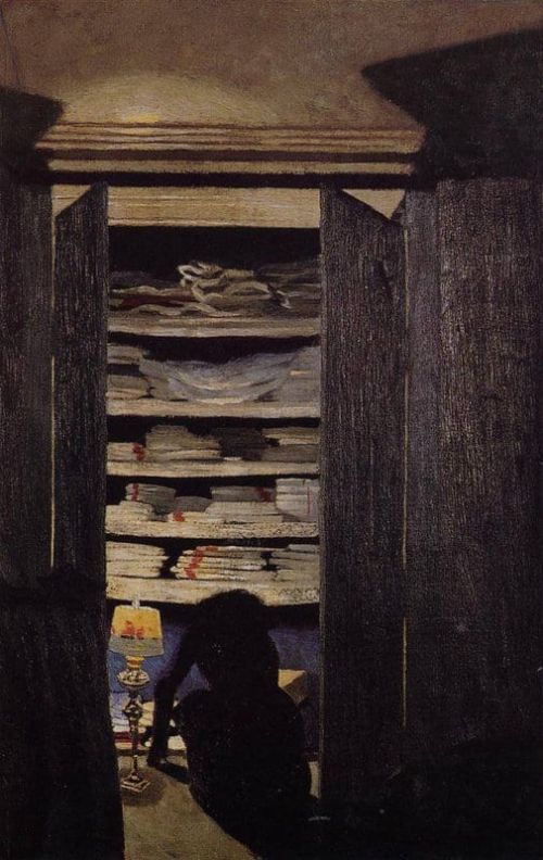 Vallotton Felix Woman Searching Through A Cupboard 1901 01 canvas print